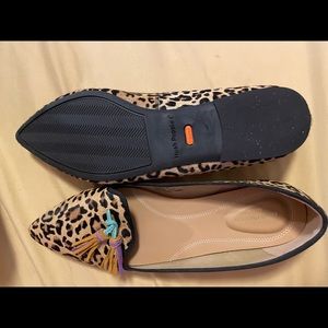 NIB hush puppies, size 10 leopard slip ons.